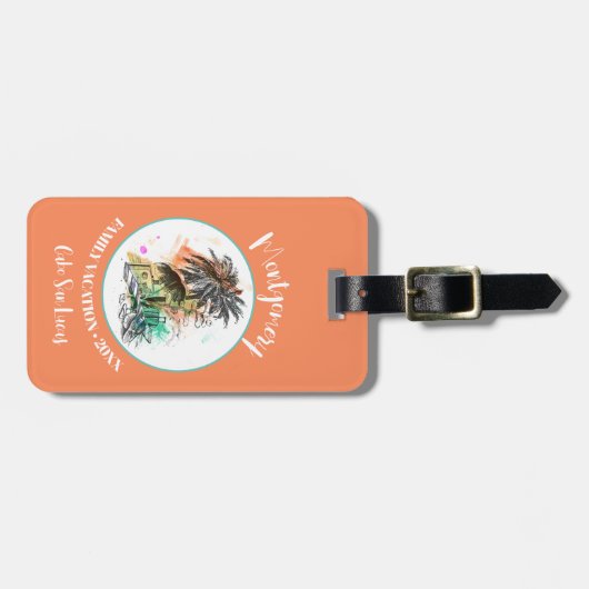 Vacature voor de zomerfamilie Sinaasappel Bagagelabel (Voorkant horizontaal)