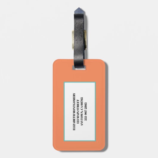 Vacature voor de zomerfamilie Sinaasappel Bagagelabel (Achterkant verticaal)