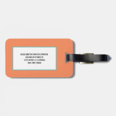 Vacature voor de zomerfamilie Sinaasappel Bagagelabel (Achterkant horizontaal)