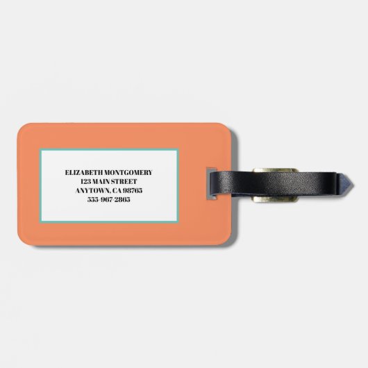 Vacature voor de zomerfamilie Sinaasappel Bagagelabel (Achterkant horizontaal)