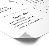 Vacature Welkomstinformatiesymbool bij vakantie Poster (Hoek)