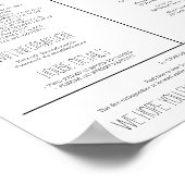 Vacature Welkomstregels voor woningen Poster (Hoek)