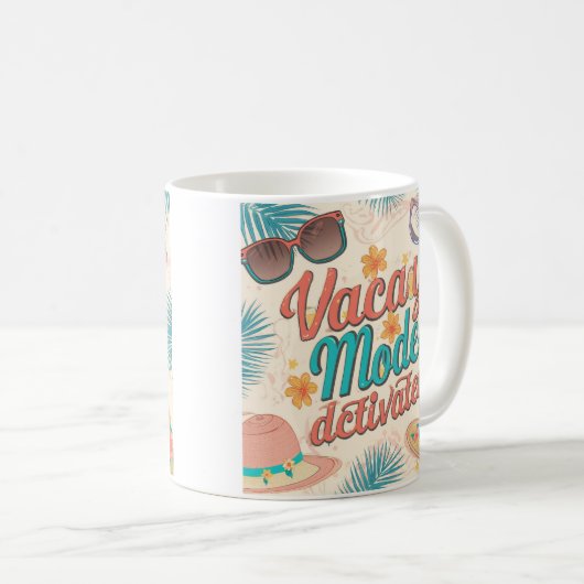 Vacaturemodus Geactiveerde zomervibes Koffiemok (Voorkant rechts)