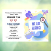 Vacatures Nu Huren Sluit je bij ons Team Aangepast Raamsticker (Vel 3)