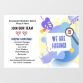 Vacatures Nu Inhuren Sluit je bij ons team aan Aan Raamsticker (Vel)