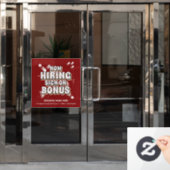 Vacatures nu wervend personeelsbonus Personaliseer Raamsticker (Kantoordeur)