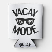 Vacay Art Vacay Mode Word Text Art Blikjeskoeler (Voorkant)