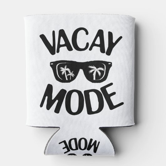 Vacay Art Vacay Mode Word Text Art Blikjeskoeler (Achterkant)