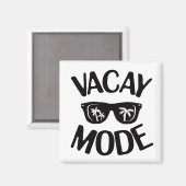 Vacay Art Vacay Mode Word Text Art Magneet (Voorkant / Achterkant)