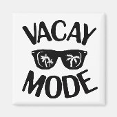 Vacay Art Vacay Mode Word Text Art Magneet (Voorkant)