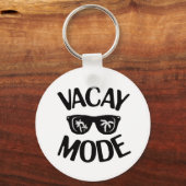 Vacay Art Vacay Mode Word Text Art Schort Plus Sleutelhanger (Voorkant)