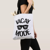Vacay Art Vacay Mode Word Text Art Schort Tote Bag (Dichtbij)