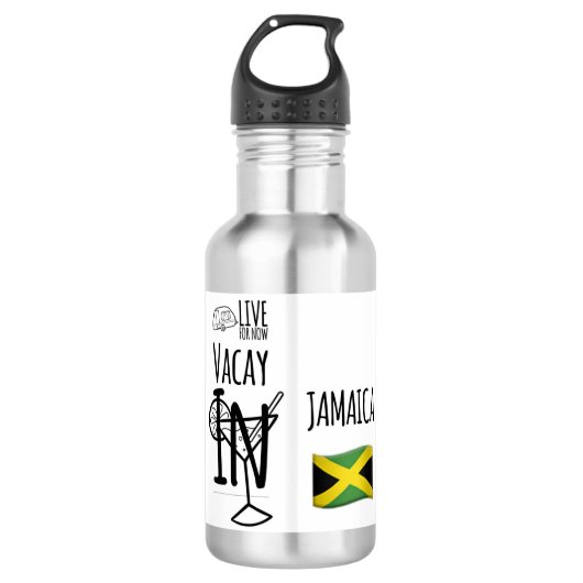 Vacay in Jamaica Waterfles (Voorkant)