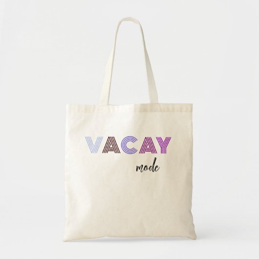 Vacay Mode Canvas tas, Summer Vacation Canvas tas (Voorkant)