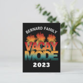 VACAY MODE FAMILIE VACATION BRIEFKAART (Staand voorkant)