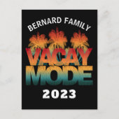 VACAY MODE FAMILIE VACATION BRIEFKAART (Voorkant)