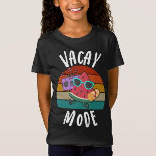 Vacay Mode Grappig Schattige Aardbei Zomer Fruit L T-shirt