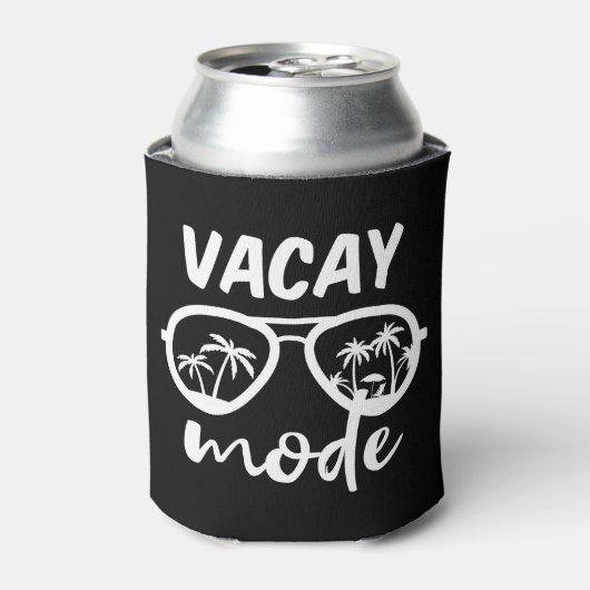 Vacay Mode II - Familie vakantie Blikjeskoeler (Blikje Voorkant)