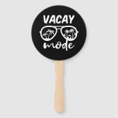 Vacay Mode II - Familie vakantie Handwaaier (Achterkant)