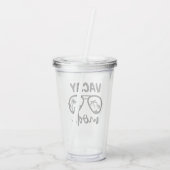Vacay Mode II - Familievakantie Acryl Drinkbeker (Achterkant)