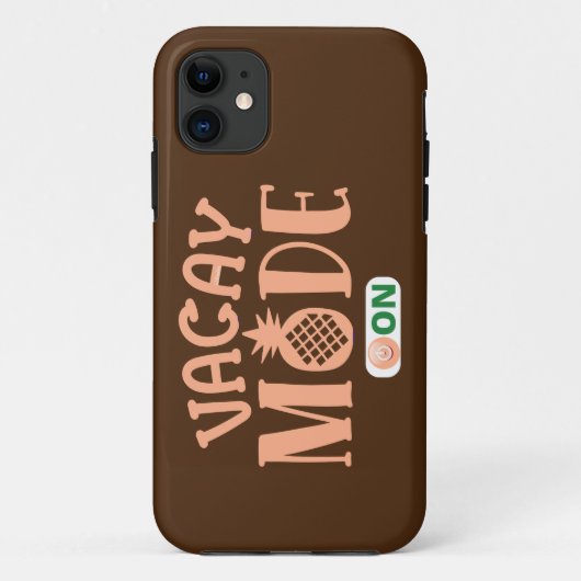 VACAY MODE OP grappige vakantie Case-Mate iPhone Case (Achterkant)