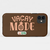 VACAY MODE OP grappige vakantie Case-Mate iPhone Case (Achterkant (horizontaal))