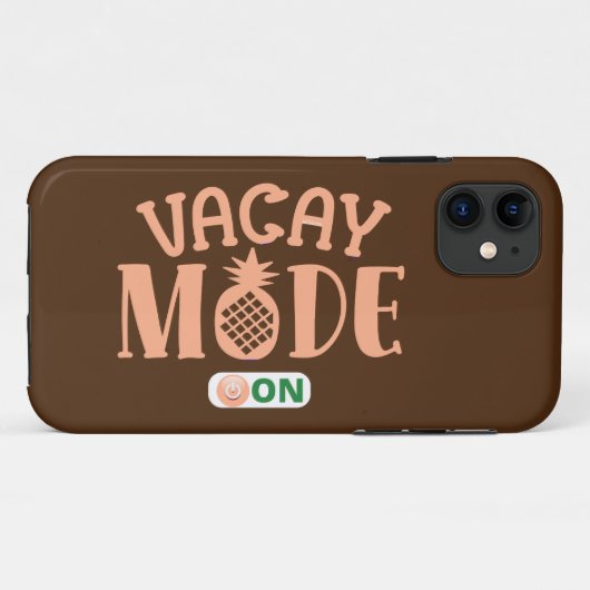 VACAY MODE OP grappige vakantie Case-Mate iPhone Case (Achterkant (horizontaal))