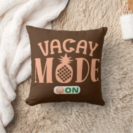 VACAY MODE OP grappige vakantie Kussen