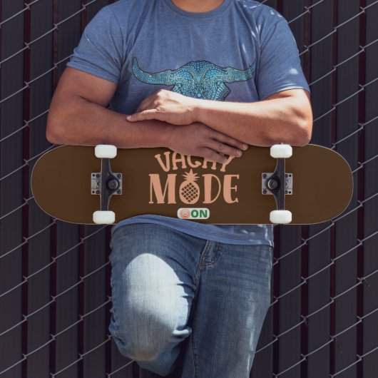 VACAY MODE OP grappige vakantie Persoonlijk Skateboard (Buiten 3)