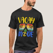 Vacay Mode Pineappelfamilie Vacation Beach T-shirt (Voorkant)