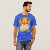 Vacay Mode Retro Sunset Beach Vacation Hamster T-shirt (Voorkant volledig)