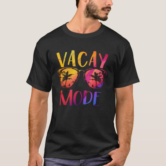 Vacay Mode Retro Vacation Summer Cruise Holiday Va T-shirt (Voorkant)