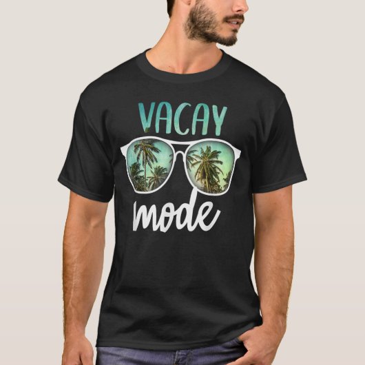 Vacay Mode Shirt, Summer Trip Sunglass T-shirt (Voorkant)