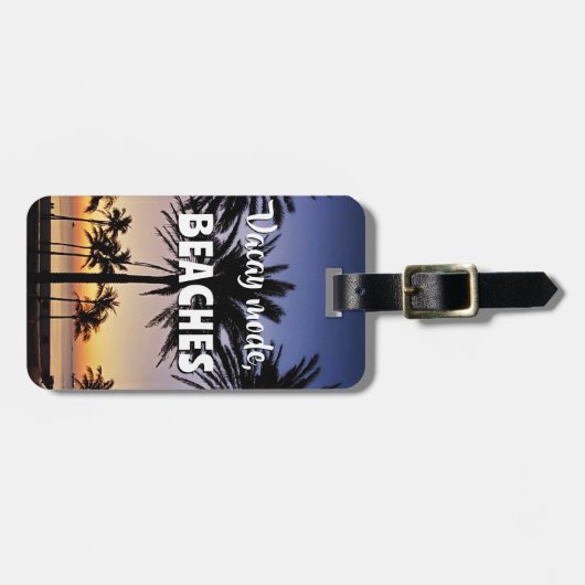 Vacay Mode, STRANDEN Bagagelabel (Voorkant horizontaal)