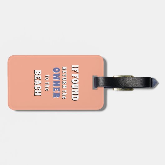 Vacay Mode, STRANDEN Bagagelabel (Achterkant horizontaal)