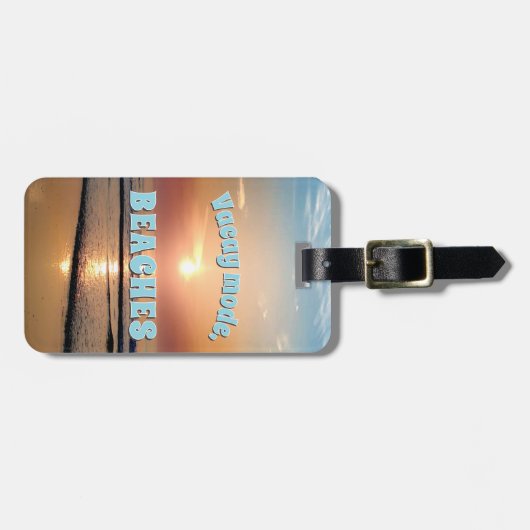 Vacay Mode, STRANDEN Bagagelabel (Voorkant horizontaal)