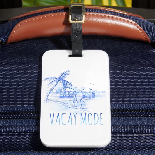 Vacay-modus Bagagelabel (Voorkant Insitu 2)