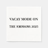 Vacay-modus op aangepaste feestservetten - Trip 20 Servet (Voorkant)