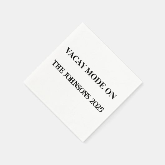 Vacay-modus op aangepaste feestservetten - Trip 20 Servet (Hoek)