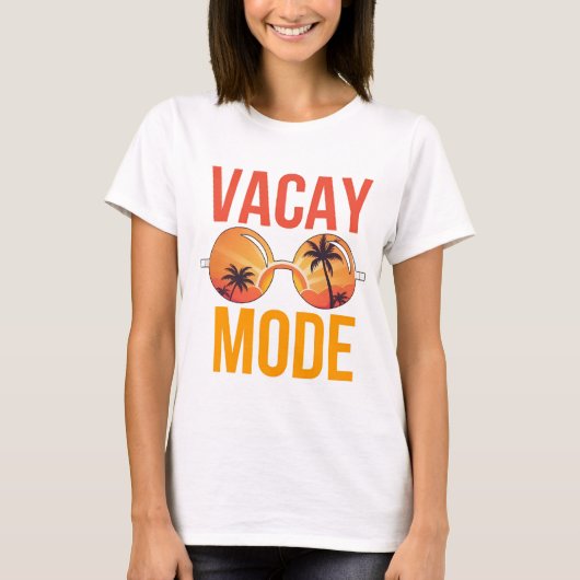 Vacay-modus T-shirt (Voorkant)