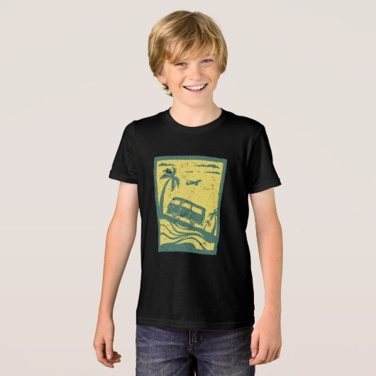 Vacay-modus Tri-Blend Shirt (Voorkant volledig)