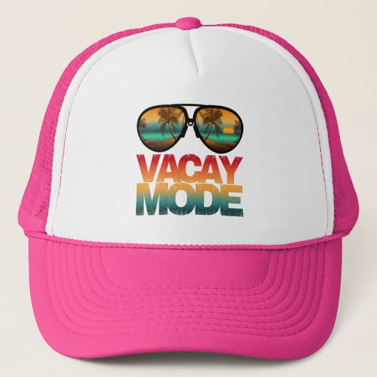 Vacay-modus Trucker Pet (Voorkant)