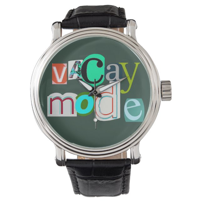Vacay retro mode horloge (Voorkant)