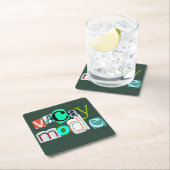 Vacay retro mode kartonnen onderzetters (Insitu)