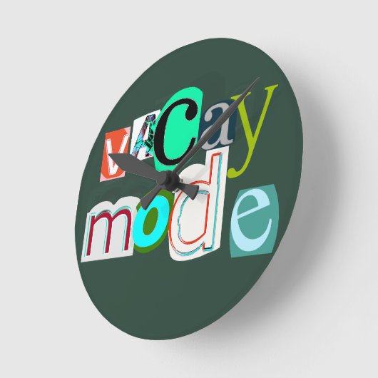 Vacay retro mode ronde klok (Hoek)