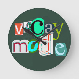 Vacay retro mode ronde klok