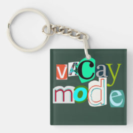 Vacay retro mode sleutelhanger