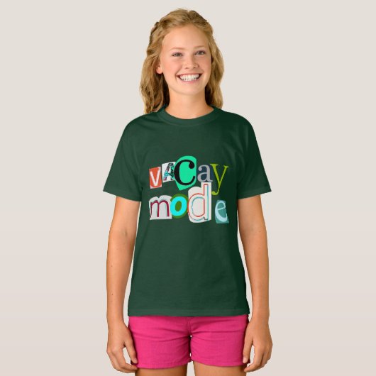 Vacay retro mode t-shirt (Voorkant volledig)