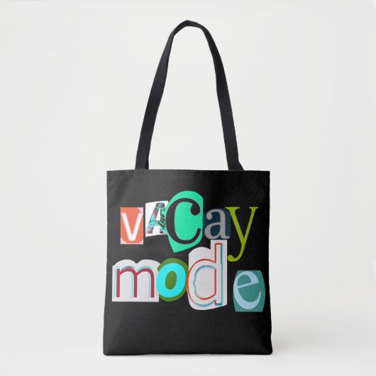 Vacay retro mode tote bag (Voorkant)