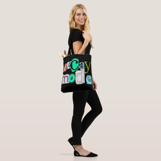 Vacay retro mode tote bag (Op model)
